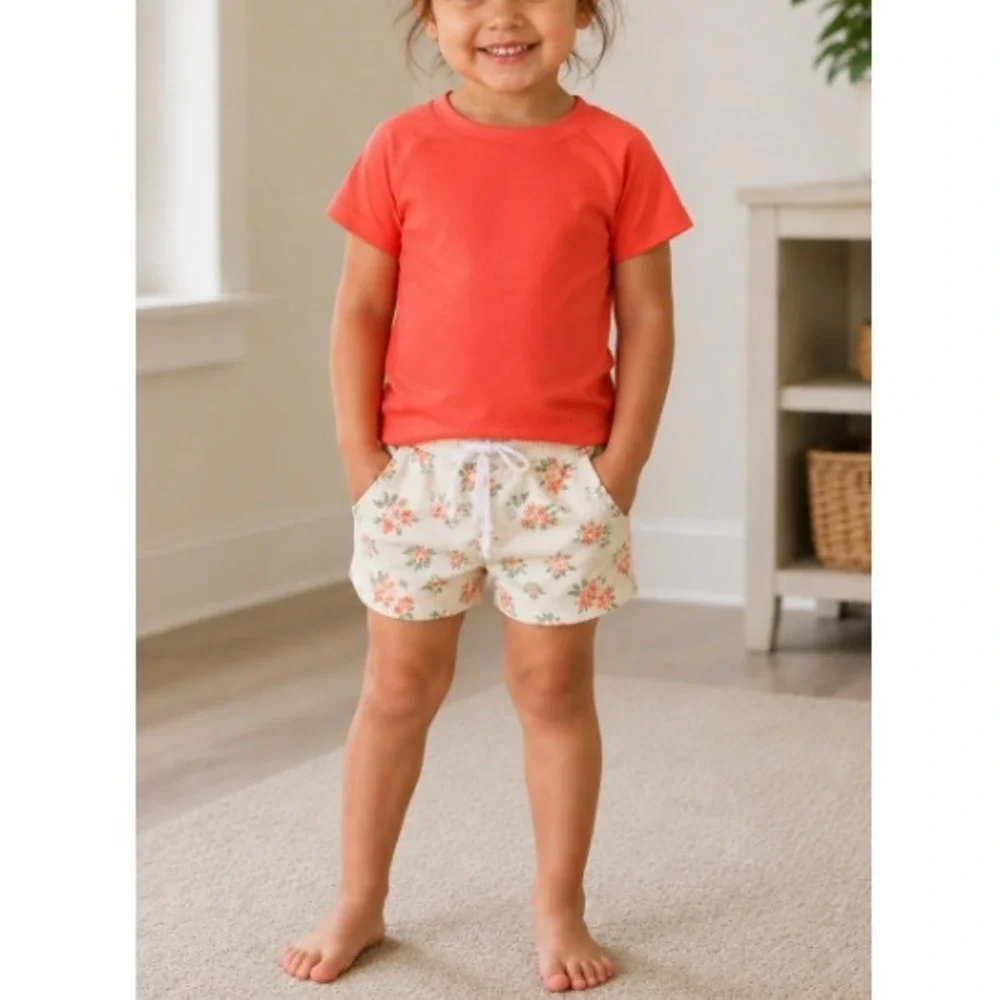 Kate Quinn Baby Emberglow Short Sleeve Rash Guard Tee Size 4T NWT‎